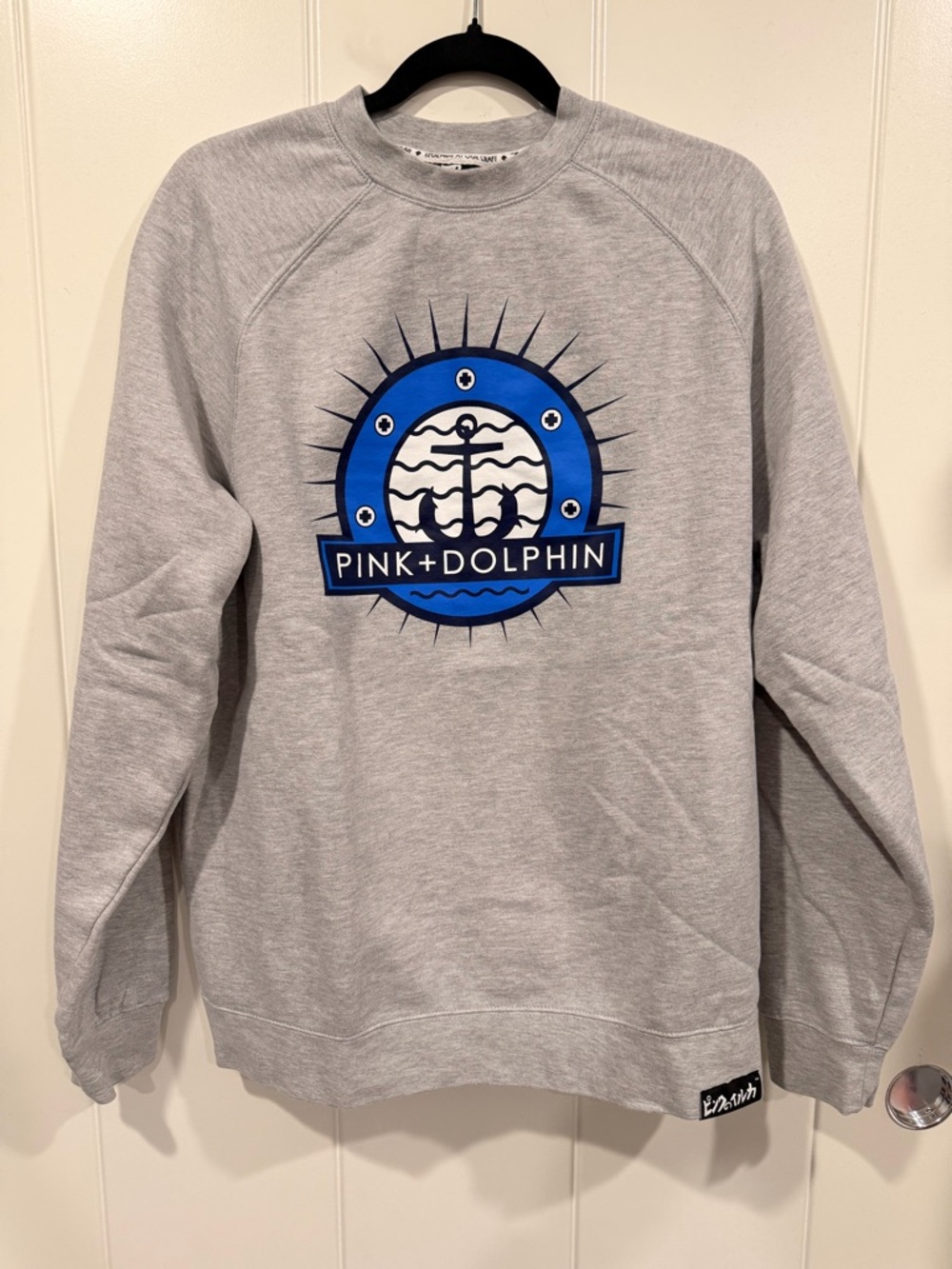 Pink Dolphin Gray Crewneck Sweatshirt